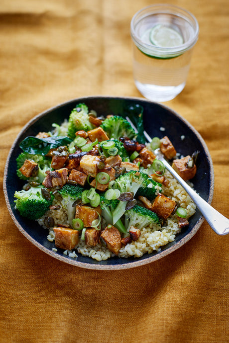 Hoisin Tofu Broccoli Bowl